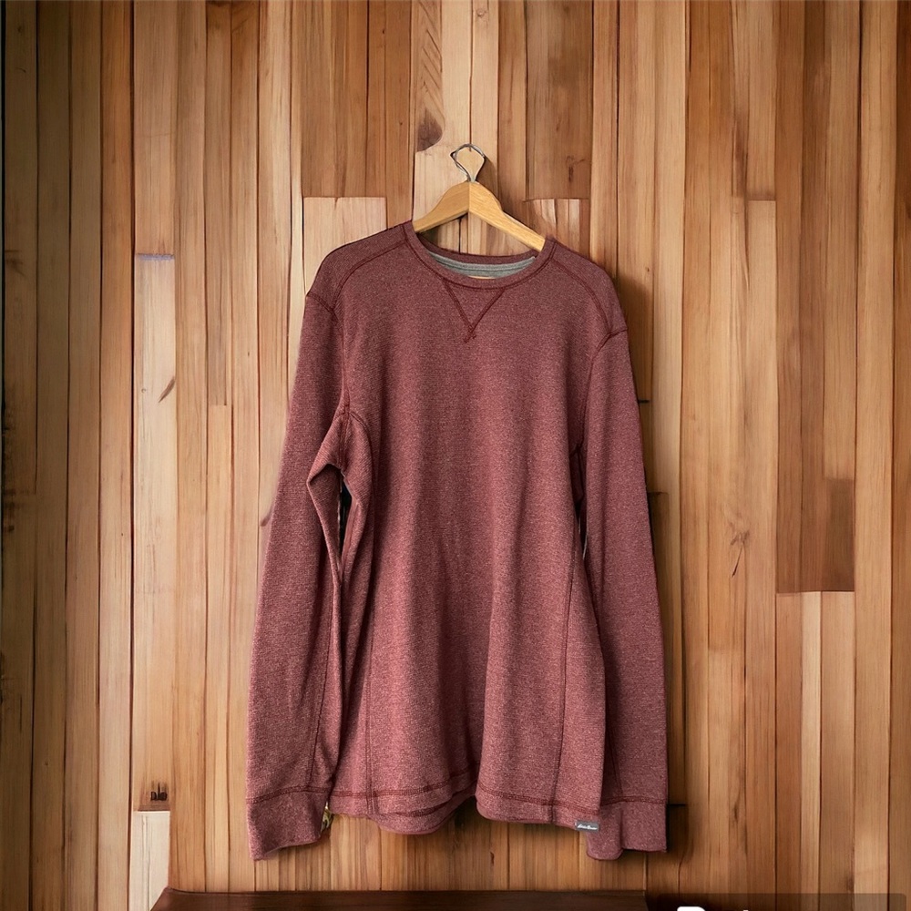 NEW Eddie Bauer Men's Eddie's Favorite Ultrasoft Thermal Crew Large Cottagecore